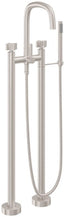 CALIFORNIA FAUCETS 0803-37X.20 San Elijo Tub Fillers Contemporary Floor Mount Tub Filler - Quad Arc Spout