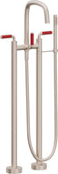 CALIFORNIA FAUCETS 0803-41-RD.20 San Elijo Tub Fillers Contemporary Floor Mount Tub Filler - Quad Arc Spout
