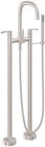 CALIFORNIA FAUCETS 0803-E5.18 San Elijo Tub Fillers Contemporary Floor Mount Tub Filler - Quad Arc Spout