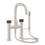 CALIFORNIA FAUCETS 0808-37XT.20 San Elijo Tub Fillers Contemporary Deck Mount Tub Filler - Quad Arc Spout