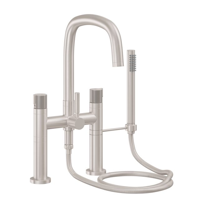CALIFORNIA FAUCETS 0808-39PI.18 San Elijo Tub Fillers Contemporary Deck Mount Tub Filler - Quad Arc Spout