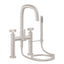 CALIFORNIA FAUCETS 0808-40X.18 San Elijo Tub Fillers Contemporary Deck Mount Tub Filler - Quad Arc Spout