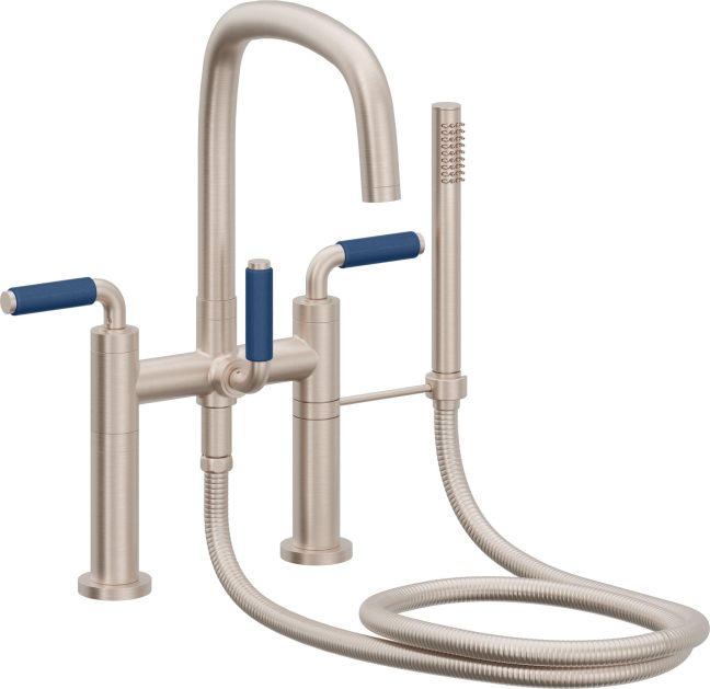 CALIFORNIA FAUCETS 0808-41-BP.20 San Elijo Tub Fillers Contemporary Deck Mount Tub Filler - Quad Arc Spout