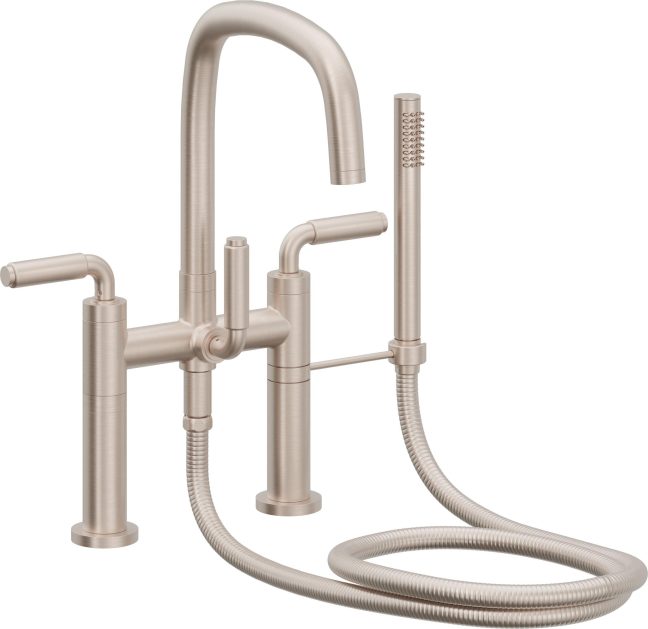 CALIFORNIA FAUCETS 0808-41.18 San Elijo Tub Fillers Contemporary Deck Mount Tub Filler - Quad Arc Spout
