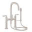 CALIFORNIA FAUCETS 0808-45.18 San Elijo Tub Fillers Contemporary Deck Mount Tub Filler - Quad Arc Spout