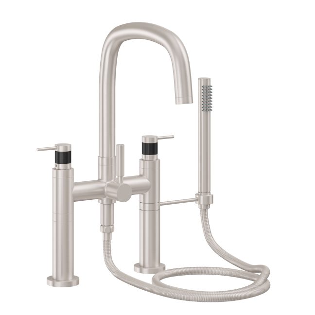 CALIFORNIA FAUCETS 0808-52F.18 San Elijo Tub Fillers Contemporary Deck Mount Tub Filler - Quad Arc Spout