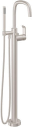CALIFORNIA FAUCETS 0811-E5.20 San Elijo Tub Fillers Contemporary Single Hole Floor Mount Tub Filler - Quad Arc Spout