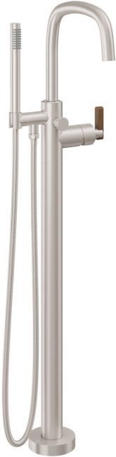 CALIFORNIA FAUCETS 0811-H37T.18 San Elijo Tub Fillers Contemporary Single Hole Floor Mount Tub Filler - Quad Arc Spout
