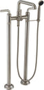 CALIFORNIA FAUCETS 0903-30.18 Descanso Tub Fillers Industrial Floor Mount Tub Filler - Low Quad Spout