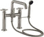 CALIFORNIA FAUCETS 0908-30XK.20 Descanso Tub Fillers Industrial Deck Mount Tub Filler - Low Quad Spout