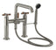 CALIFORNIA FAUCETS 0908-30XT.18 Descanso Tub Fillers Industrial Deck Mount Tub Filler - Low Quad Spout