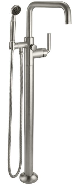 CALIFORNIA FAUCETS 0911-30.20 Descanso Tub Fillers Industrial Single Hole Floor Mount Tub Filler - Quad Spout