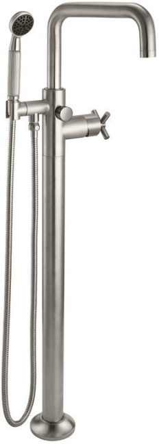 CALIFORNIA FAUCETS 0911-30X.20 Descanso Tub Fillers Industrial Single Hole Floor Mount Tub Filler - Quad Spout
