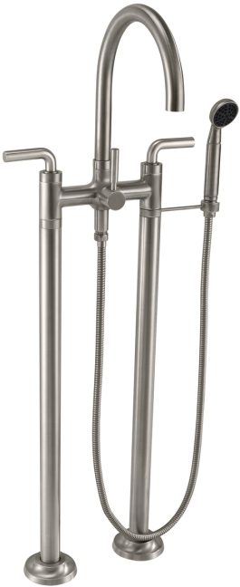 CALIFORNIA FAUCETS 1003-30.20 Descanso Tub Fillers Industrial Floor Mount Tub Filler - Arc Spout