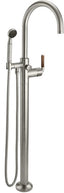 CALIFORNIA FAUCETS 1011-30T.18 Descanso Tub Fillers Industrial Single Hole Floor Mount Tub Filler - Arc Spout