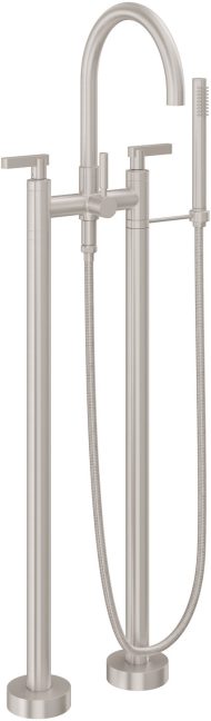 CALIFORNIA FAUCETS 1103-37.18 Asilomar Tub Fillers Contemporary Floor Mount Tub Filler - Arc Spout