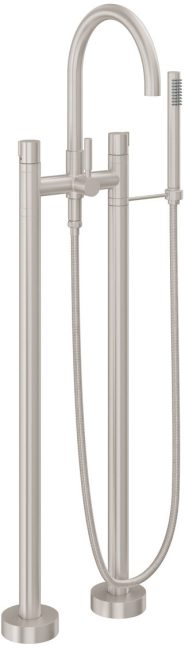 CALIFORNIA FAUCETS 1103-39.18 Asilomar Tub Fillers Contemporary Floor Mount Tub Filler - Arc Spout