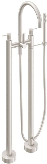 CALIFORNIA FAUCETS 1103-52K.18 Asilomar Tub Fillers Contemporary Floor Mount Tub Filler - Arc Spout