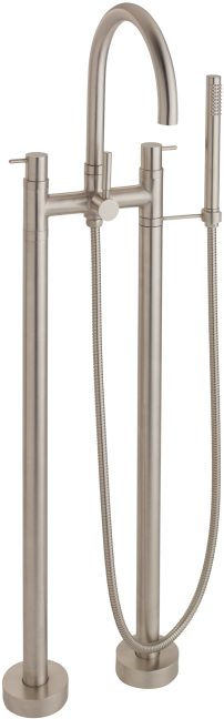 CALIFORNIA FAUCETS 1103-62.18 Asilomar Tub Fillers Contemporary Floor Mount Tub Filler - Arc Spout