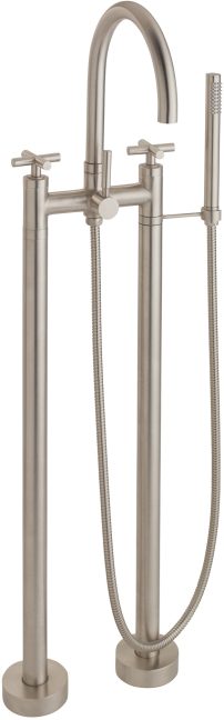 CALIFORNIA FAUCETS 1103-65.18 Asilomar Tub Fillers Contemporary Floor Mount Tub Filler - Arc Spout
