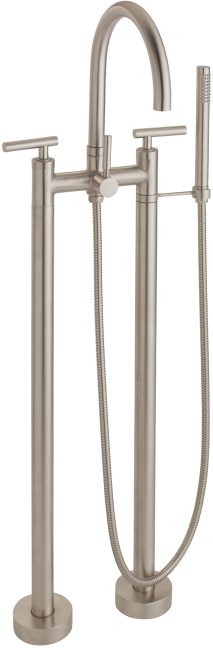 CALIFORNIA FAUCETS 1103-66.18 Asilomar Tub Fillers Contemporary Floor Mount Tub Filler - Arc Spout