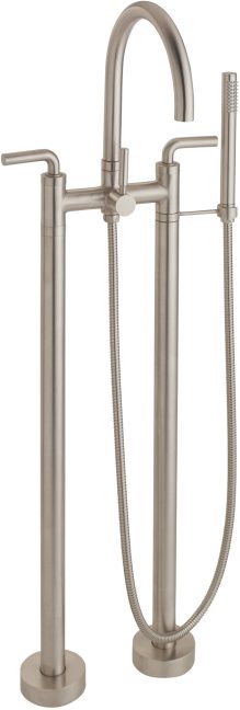 CALIFORNIA FAUCETS 1103-74.20 Asilomar Tub Fillers Contemporary Floor Mount Tub Filler - Arc Spout