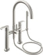 CALIFORNIA FAUCETS 1108-E5.18 Asilomar Tub Fillers Contemporary Deck Mount Tub Filler - Arc Spout