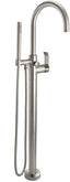 CALIFORNIA FAUCETS 1111-E5.18 Asilomar Tub Fillers Contemporary Single Hole Floor Mount Tub Filler - Arc Spout