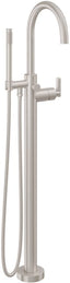 CALIFORNIA FAUCETS 1111-H37.18 Asilomar Tub Fillers Contemporary Single Hole Floor Mount Tub Filler - Arc Spout