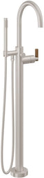 CALIFORNIA FAUCETS 1111-H37T.18 Asilomar Tub Fillers Contemporary Single Hole Floor Mount Tub Filler - Arc Spout