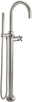 CALIFORNIA FAUCETS 1111-H65.18 Asilomar Tub Fillers Contemporary Single Hole Floor Mount Tub Filler - Arc Spout