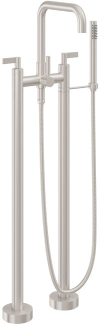 CALIFORNIA FAUCETS 1203-40.18 Bolsa Tub Fillers Contemporary Floor Mount Tub Filler - Quad Spout