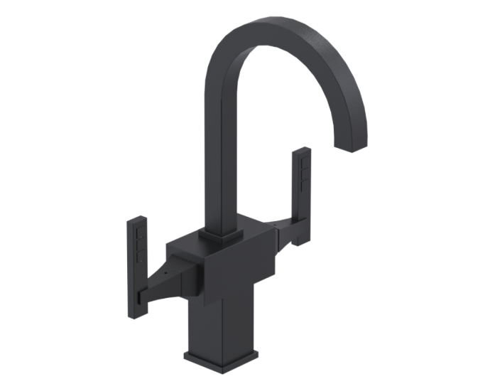 RUBINET 1CICL Ice Single Hole Dual Handle Lav. Set. (less drain)