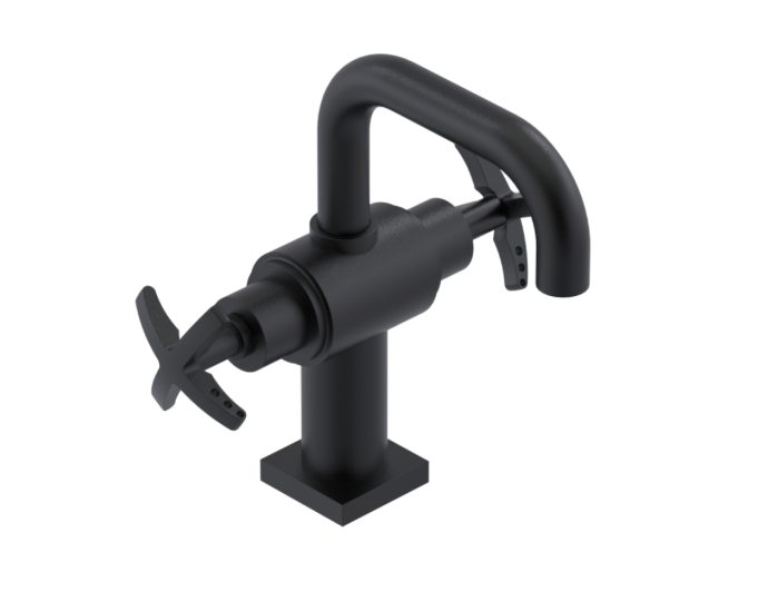 RUBINET 1CLGC LaSalle Single Hole Dual Handle Lav. Set. with Genesis spout (less drain)