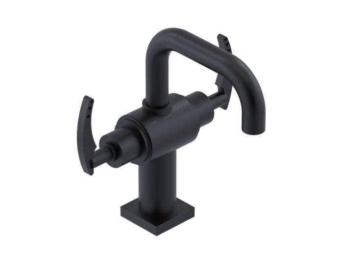 RUBINET 1CLGL LaSalle Single Hole Dual Handle Lav. Set. with Genesis spout (less drain)