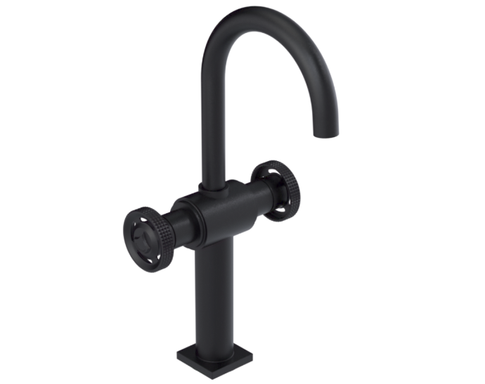 RUBINET 1DLAR LaSalle Single Hole Dual Handle Lav. Set. with extended base (less drain)