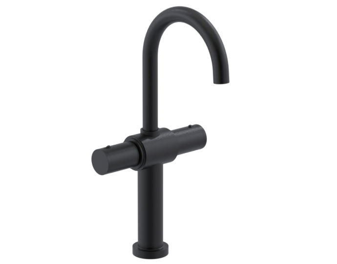 RUBINET 1DNVR Nouveau Single Hole Dual Handle Lav. Set. with extended base (less drain)