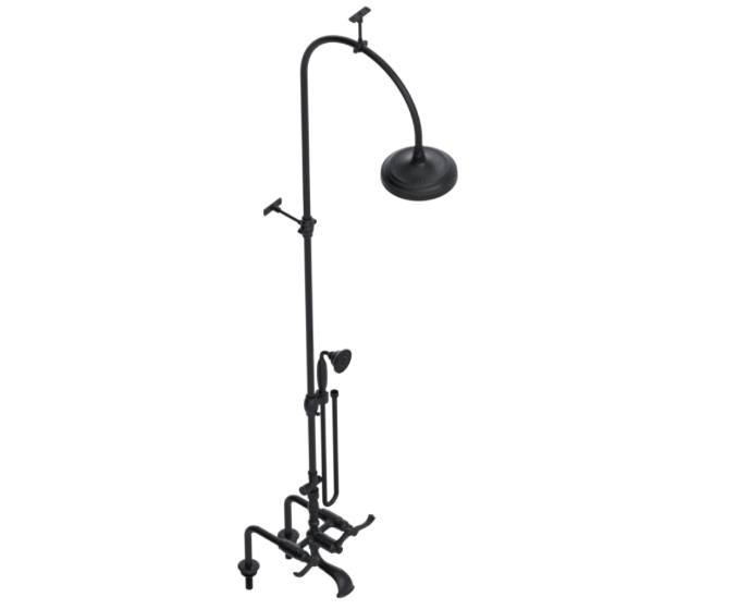 RUBINET 2DETL Etruscan Deck Mount Tub & Shower with Hand Held Shower