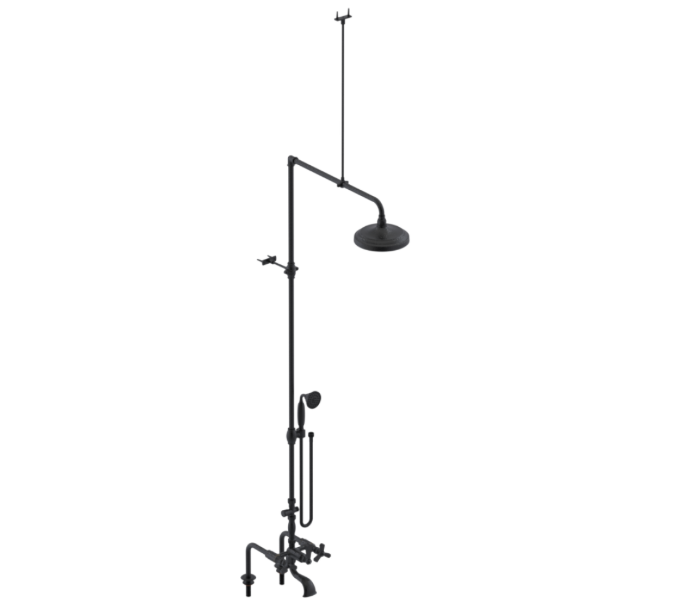 RUBINET 2DHXL Hexis Deck Mount Tub & Shower with Hand Held Shower