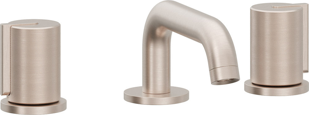California Faucets 3902K Jalama 8" Widespread Lavatory Faucet - Low Quad Spout with ZeroDrain and Knurled Cylinder Handle