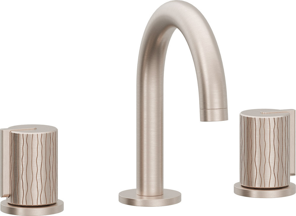 California Faucets 3902MR Jalama 8" Widespread Lavatory Faucet - Medium Spout with ZeroDrain and Rivulet Cylinder Handle