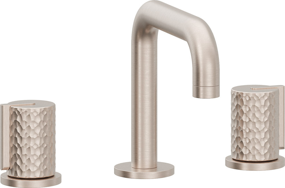 California Faucets 3902QH Jalama 8" Widespread Lavatory Faucet - Quad Spout with ZeroDrain and Hammered Cylinder Handle