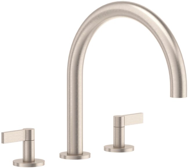 CALIFORNIA FAUCETS 4008 Cayucos Complete Roman Tub Set - Arc Spout