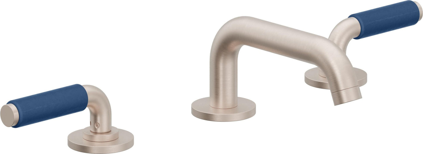 California Faucets 4102-BP Cayucos 8" Widespread Lavatory Faucet with Completely Finished ZeroDrain - Low Quad Spout