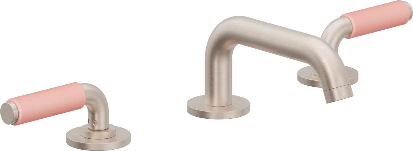 California Faucets 4102-PP Cayucos 8" Widespread Lavatory Faucet with ZeroDrain - Low Quad Spout