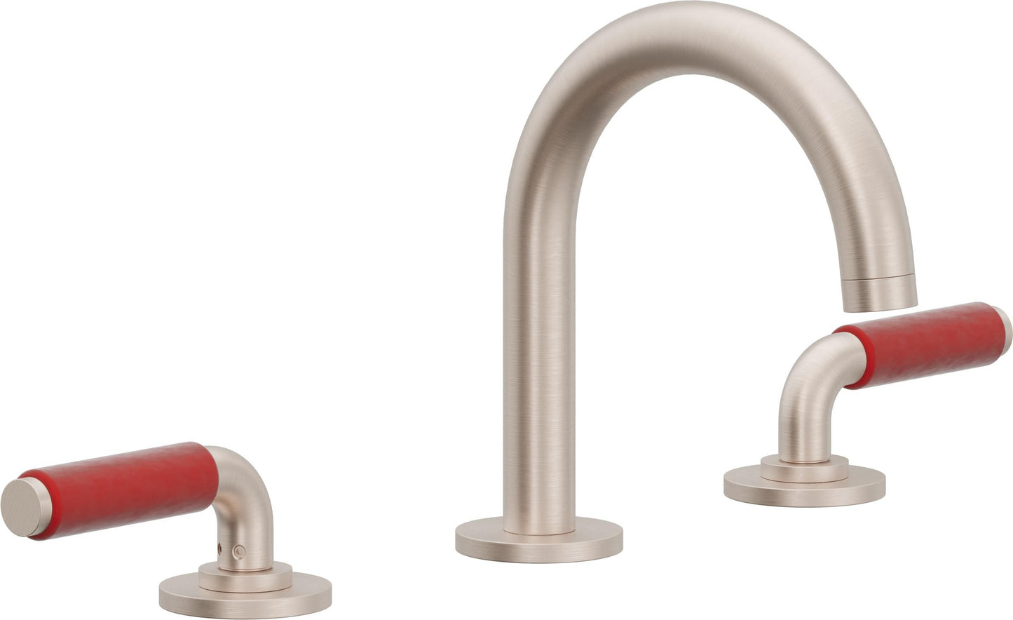 California Faucets 4102M-RD Cayucos 8" Widespread Lavatory Faucet with ZeroDrain - Medium Spout