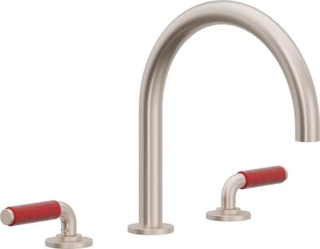 CALIFORNIA FAUCETS 4108-RD Cayucos Complete Roman Tub Set - Arc Spout