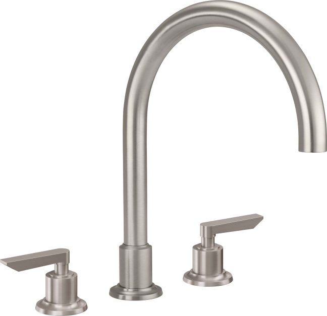 CALIFORNIA FAUCETS 4508A Rincon Bay Complete Roman Tub Set - Arc Spout
