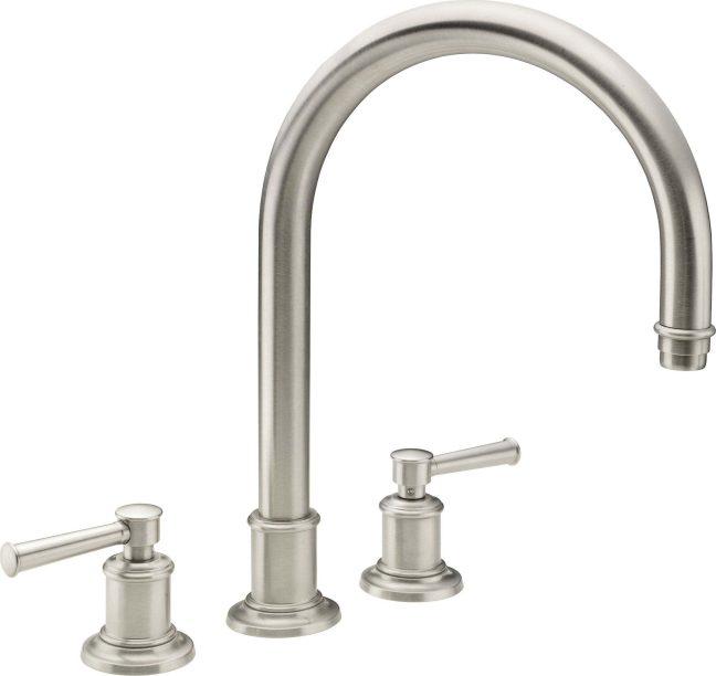CALIFORNIA FAUCETS 4808 Miramar Complete Roman Tub Set - Arc Spout