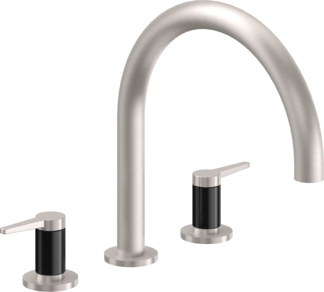 CALIFORNIA FAUCETS 5308F D Street Complete Roman Tub Set - Arc Spout